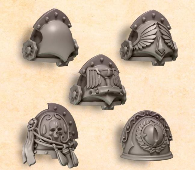 x10 Greytide Studios Crimson lords Sanguine Shoulder pads