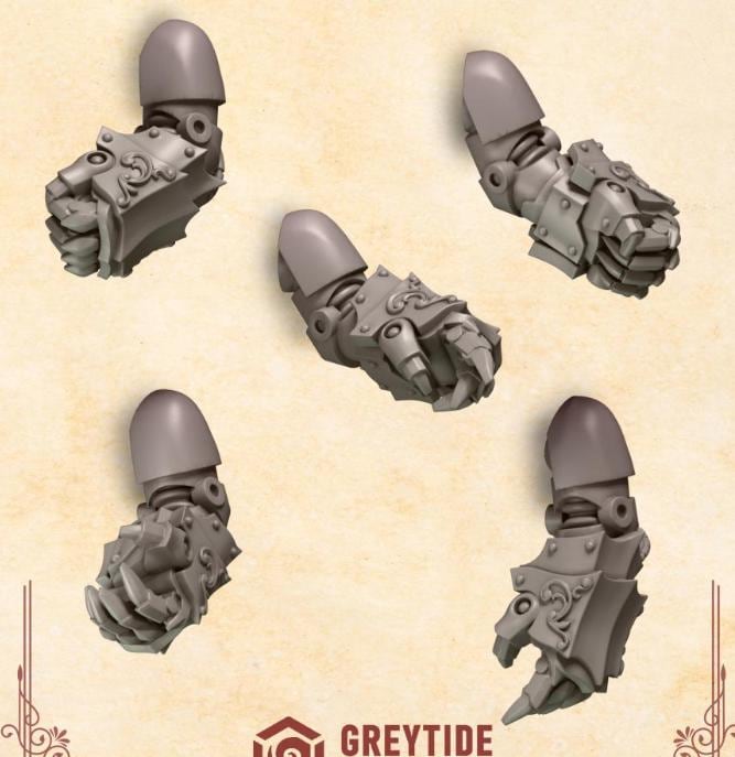Greytide Studios Crimson lords Power Fists x10
