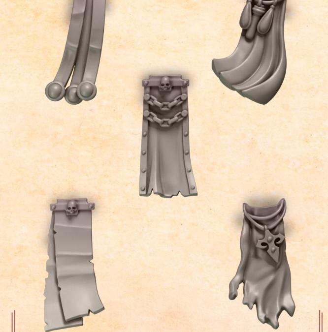 Greytide Studios Crimson lords Loincloths x15