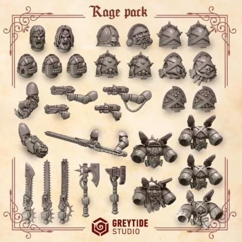 Greytide Studios Crimson lords Rage pack