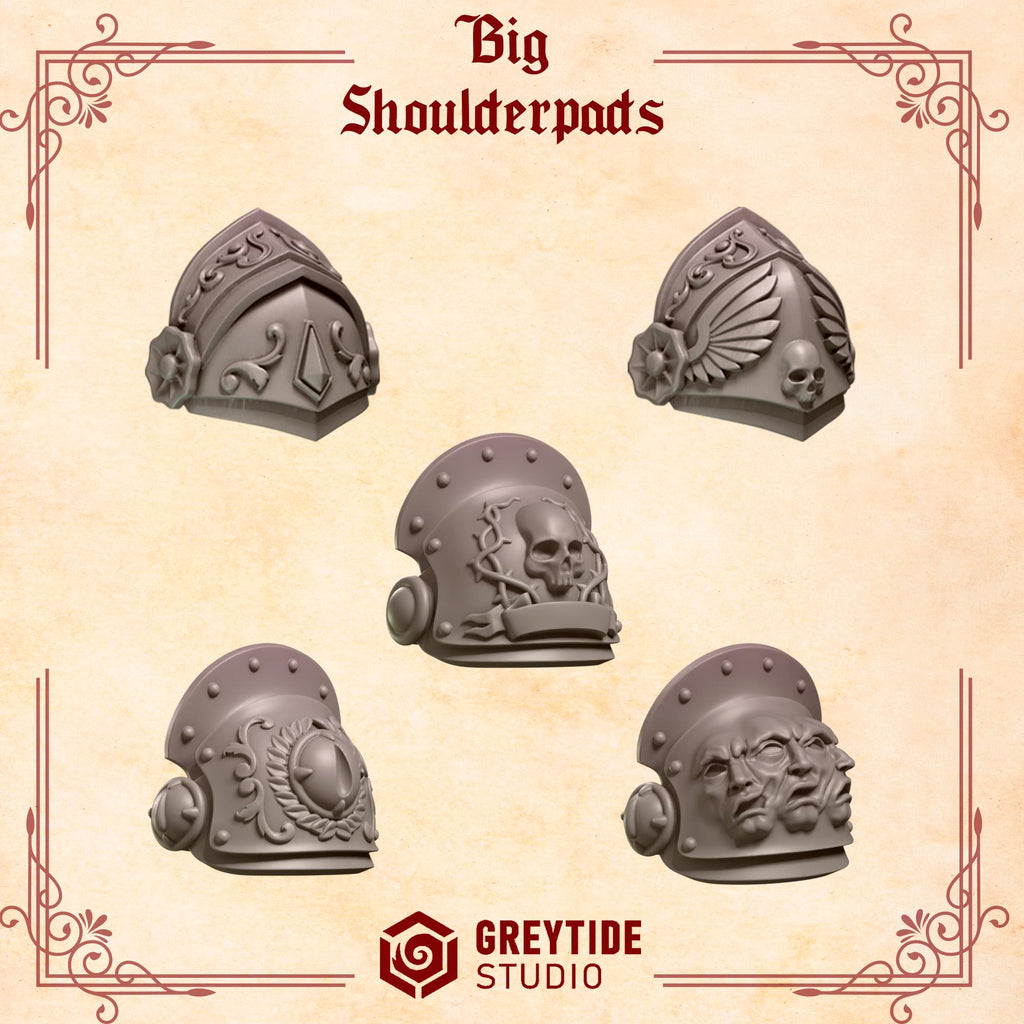 10x Greytide Studios Crimson lords Terminator shoulders
