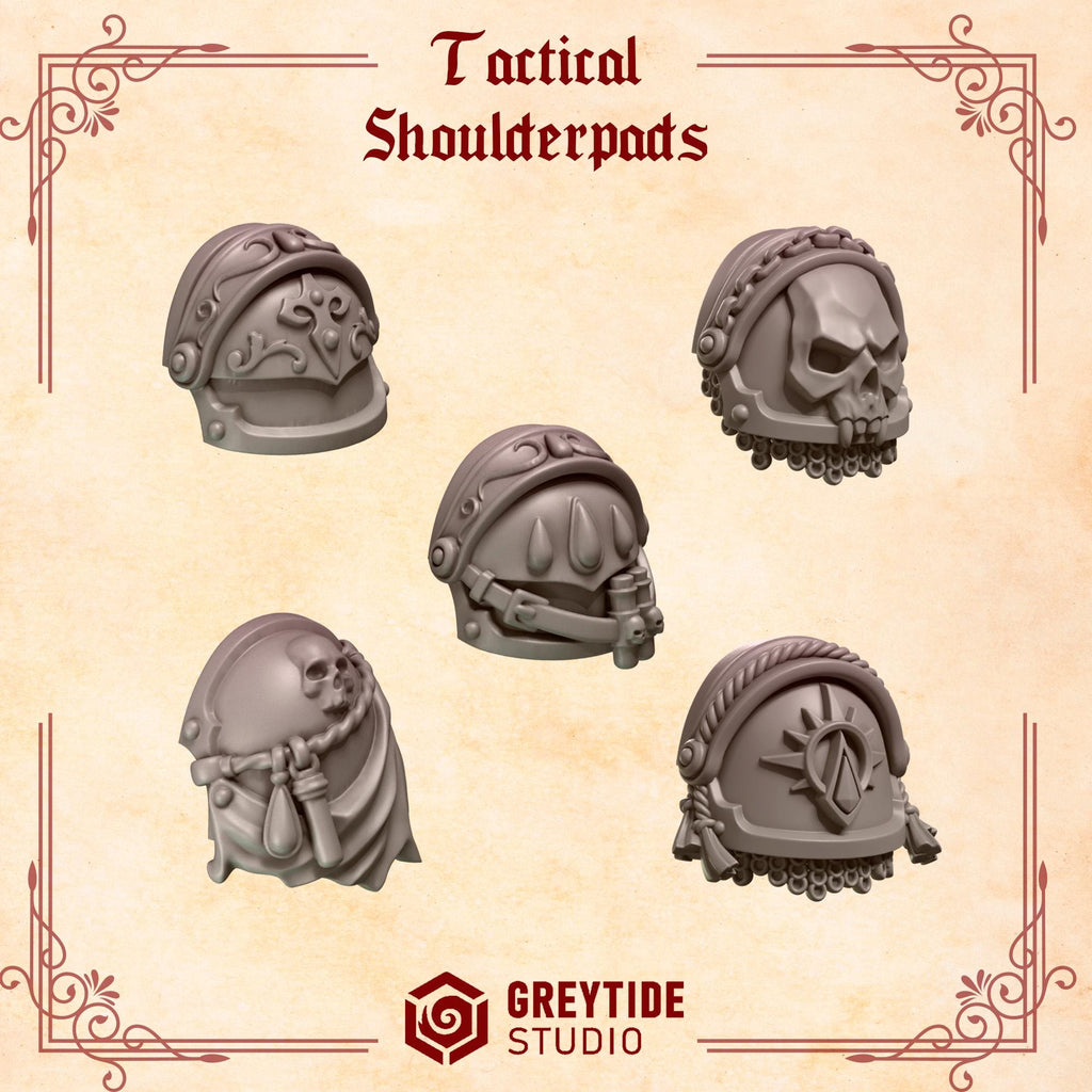 10x NEW Greytide Studios Crimson lords Shoulders 3
