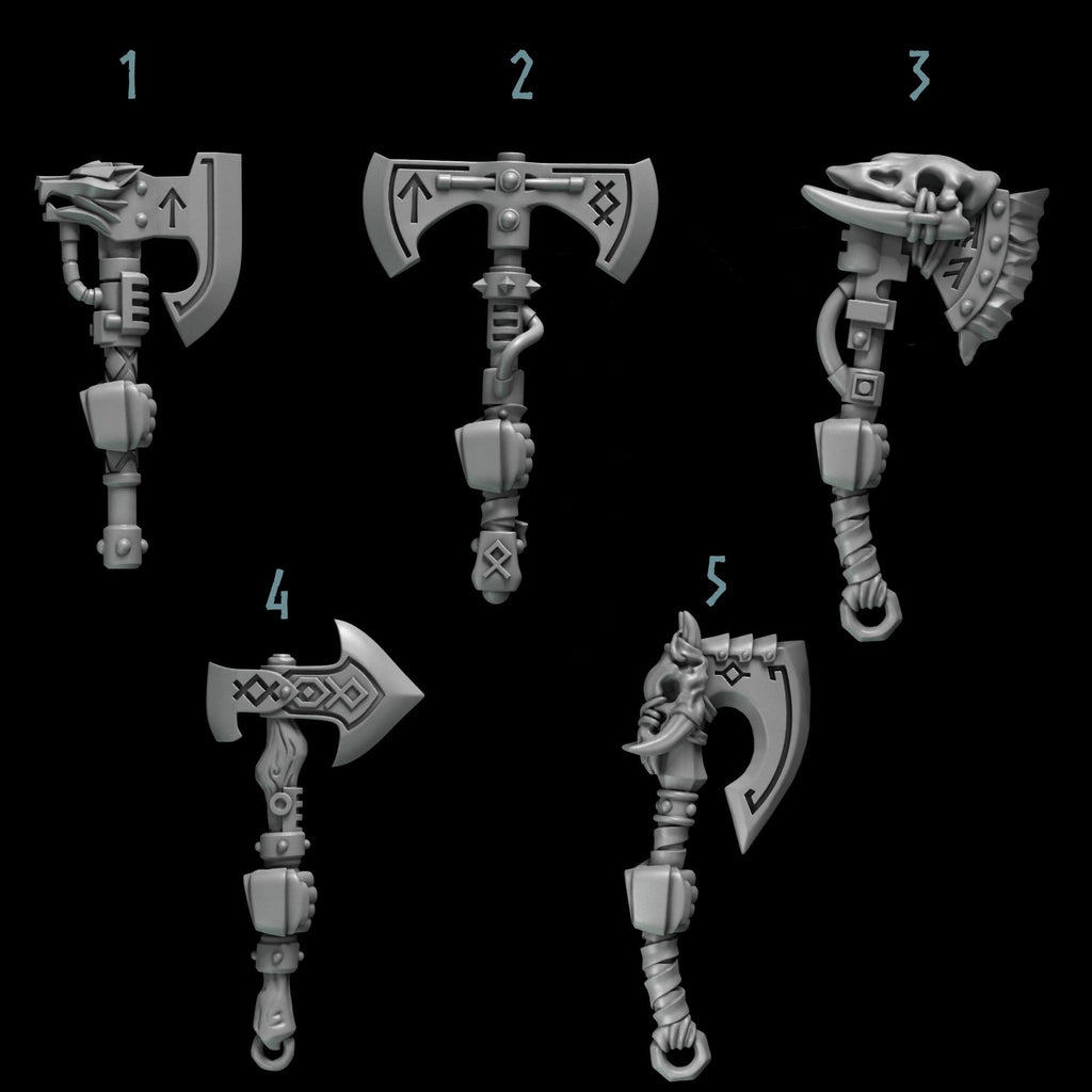 10x Greytide Studios Primal Hounds Standard Axes upgrade kit