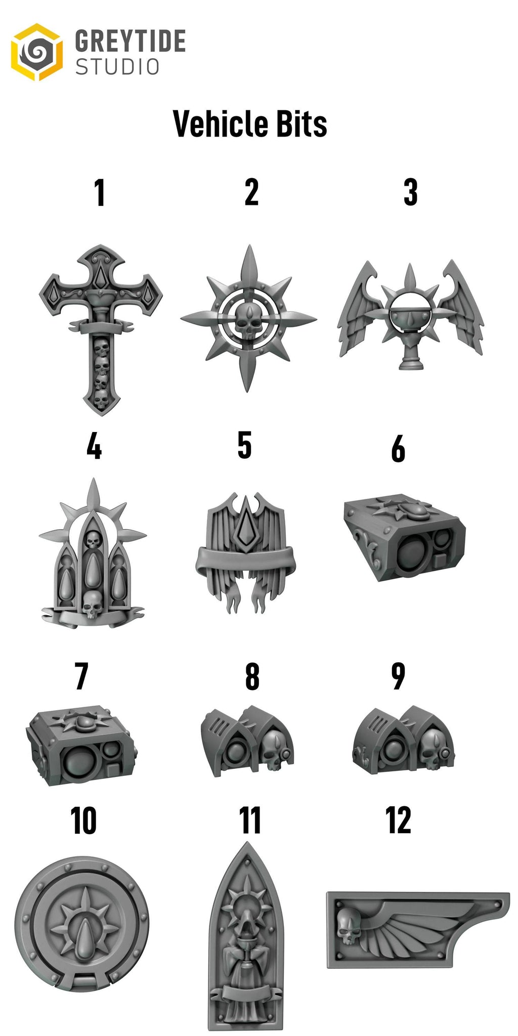 Greytide Studios Crimson lords Vehicle upgrade kit