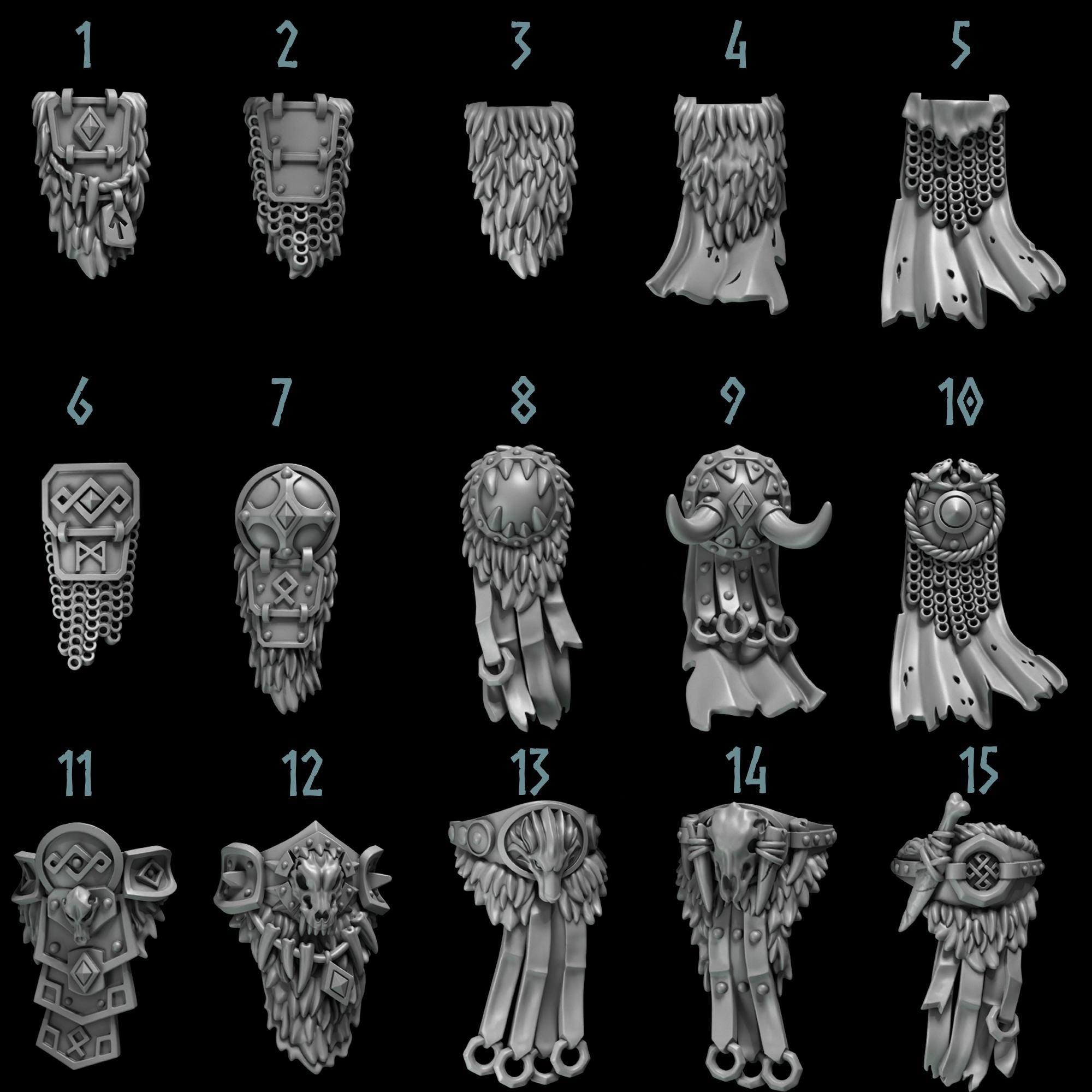 15x Greytide Studios Primal Hounds Standard Loincloths upgrade kit