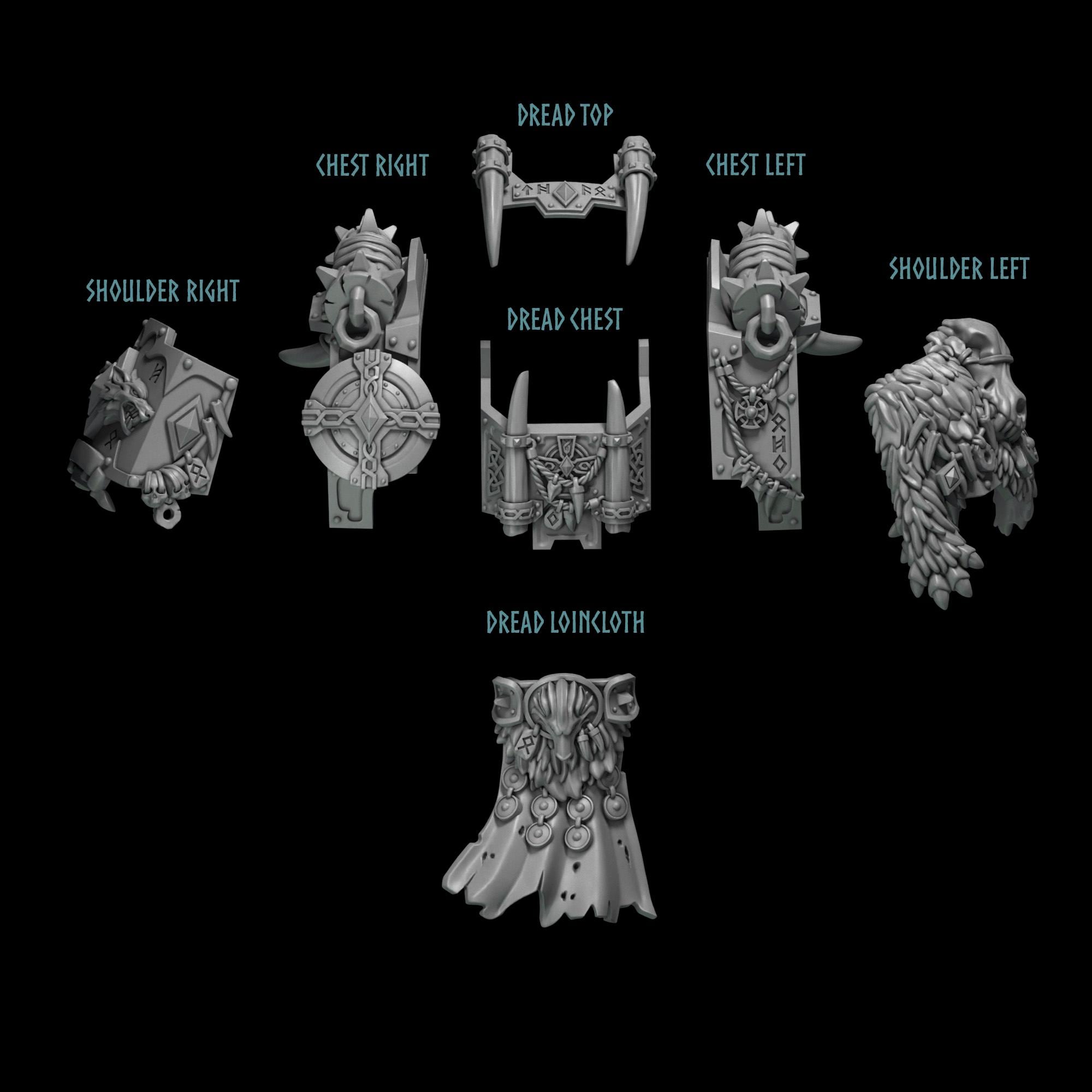 Greytide Studios Primal Hounds Dreadnought Upgrade kit