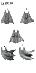 5x Greytide Studios Crimson lords Cloaks upgrade kit