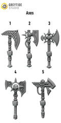 10x Greytide Studios Crimson lords Axes