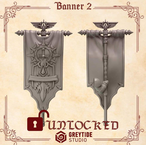 5x Greytide Studios Crimson lords banners
