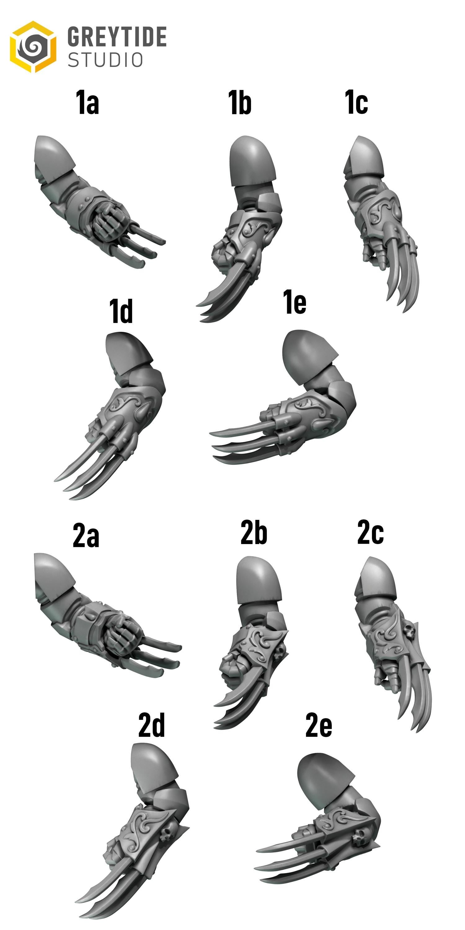 10x Greytide Studios Crimson lords Claws