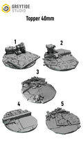 Greytide Studios Crimson lords base toppers 40mm base 5x