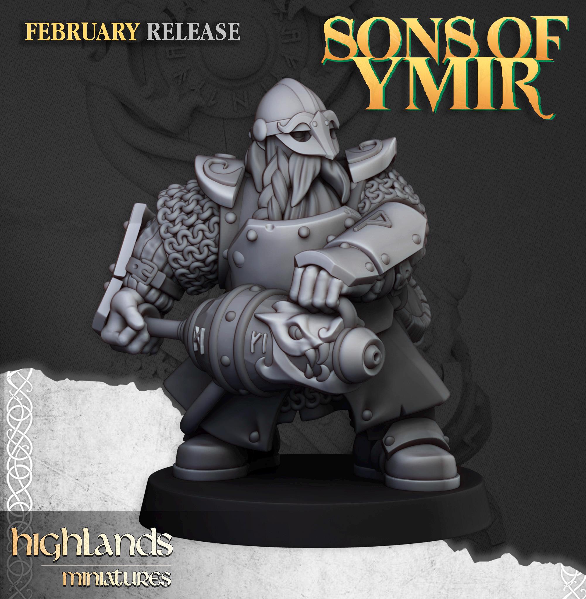 Dwarf firespitters  - Highlands Miniatures