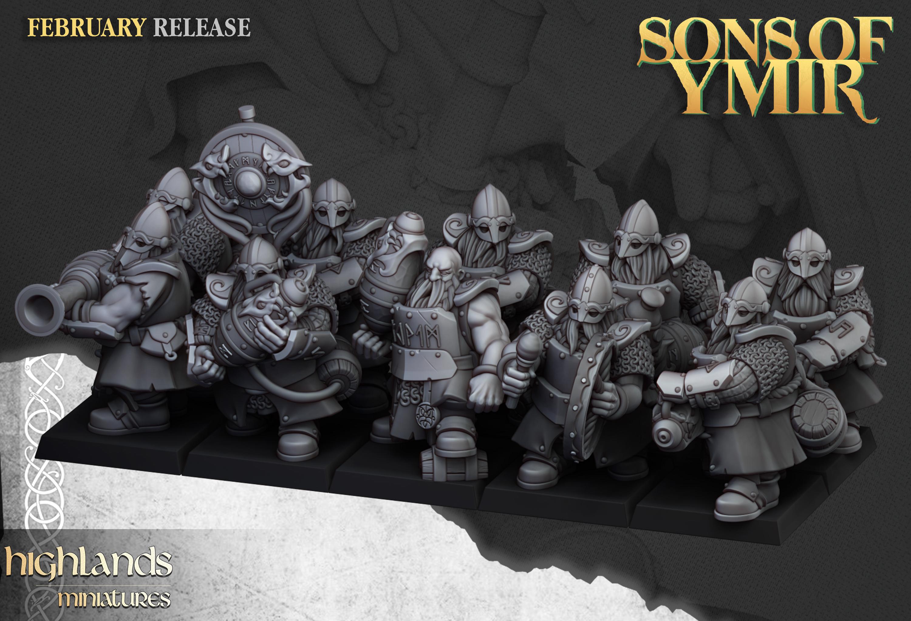 Dwarf firespitters  - Highlands Miniatures