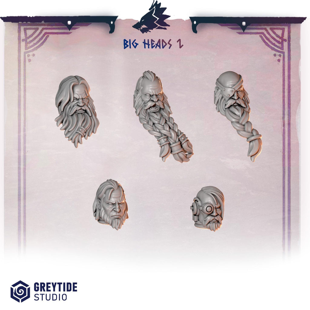 Greytide Studios Primal hounds Terminator Heads