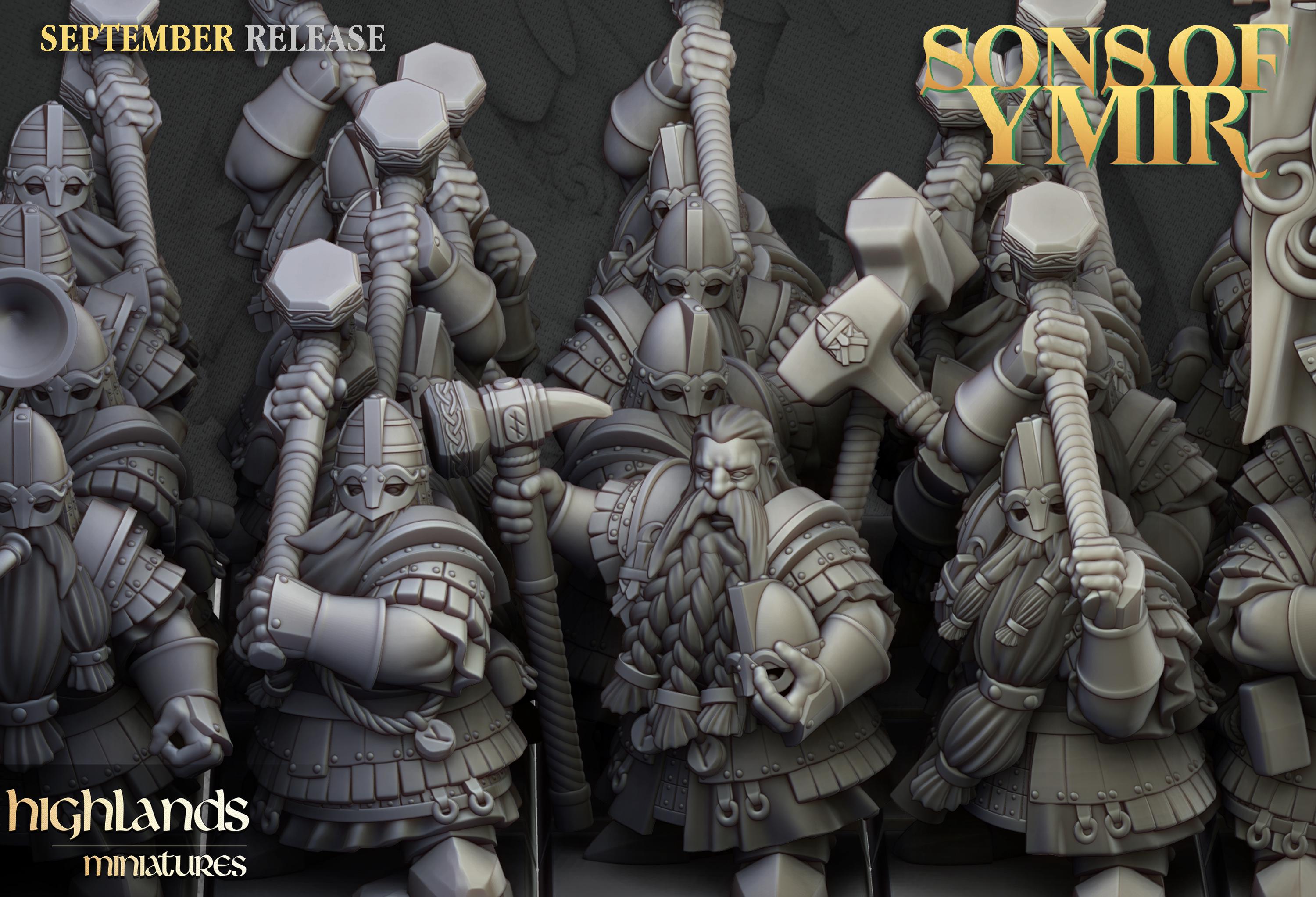 Dwarf Kingsguard unit - Highlands Miniatures
