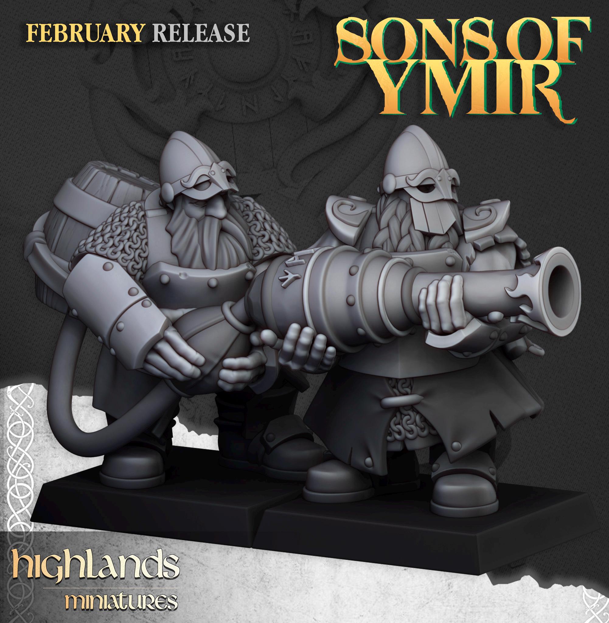 Dwarf firespitters  - Highlands Miniatures