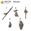 Greytide Studios Anvil Warden Heroic Poses