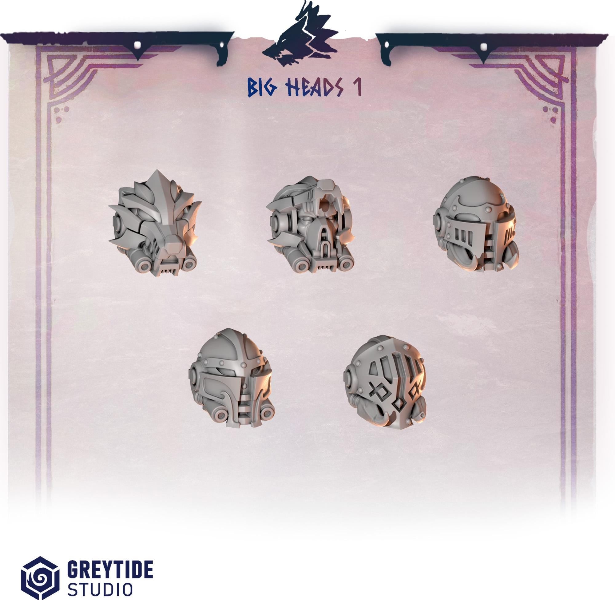 Greytide Studios Primal hounds Terminator Heads