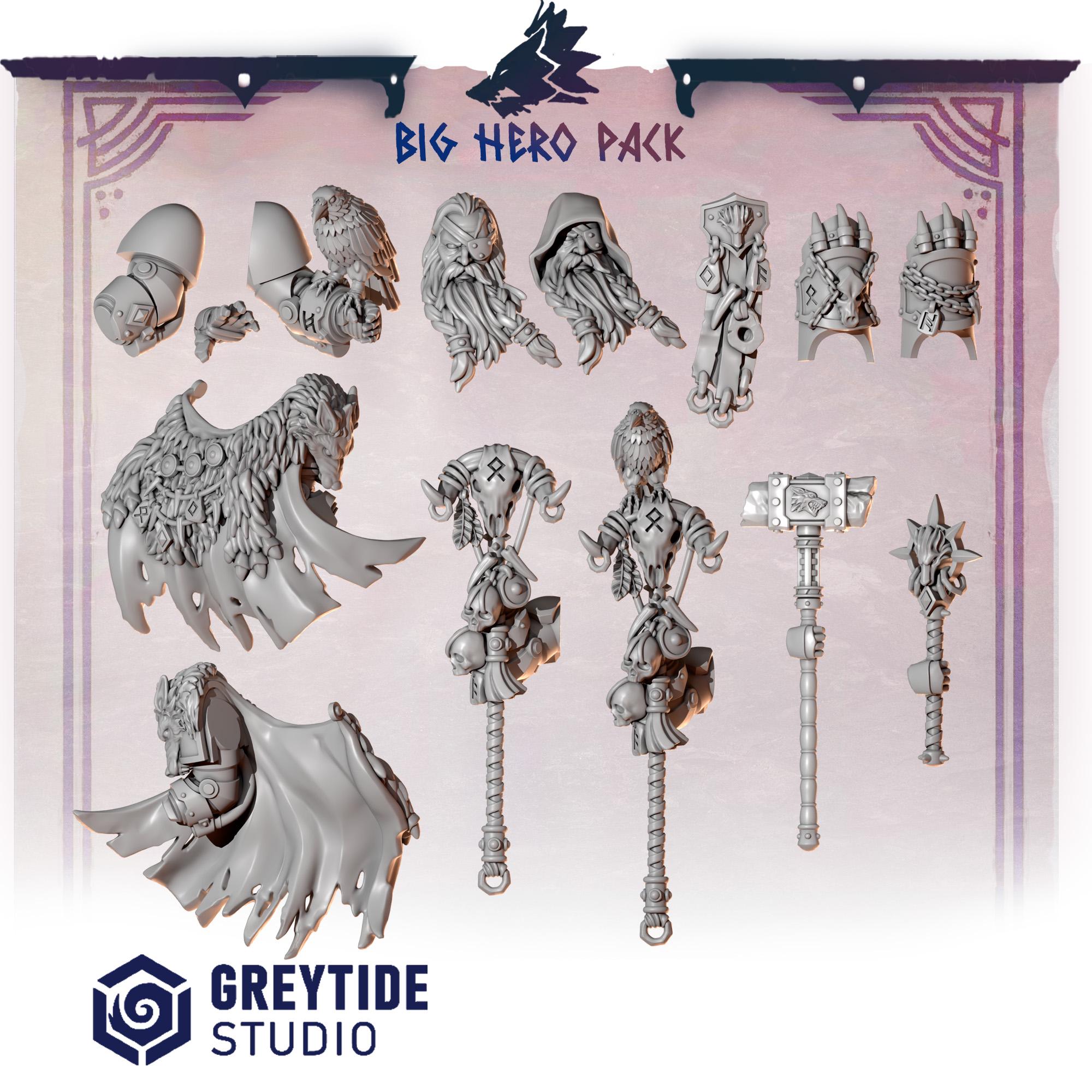 Greytide Studios Primal hounds Big Hero pack