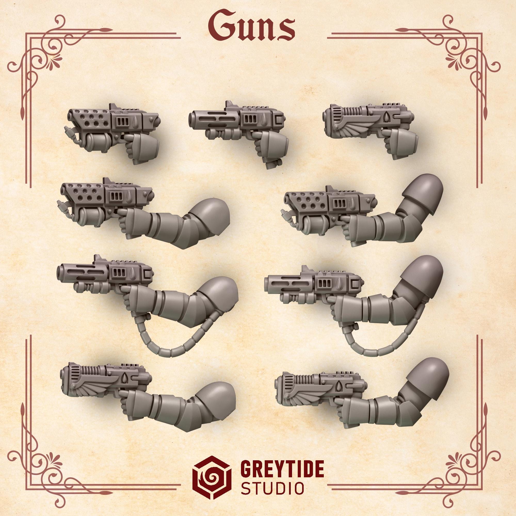 Greytide Studios Crimson lords Pistols