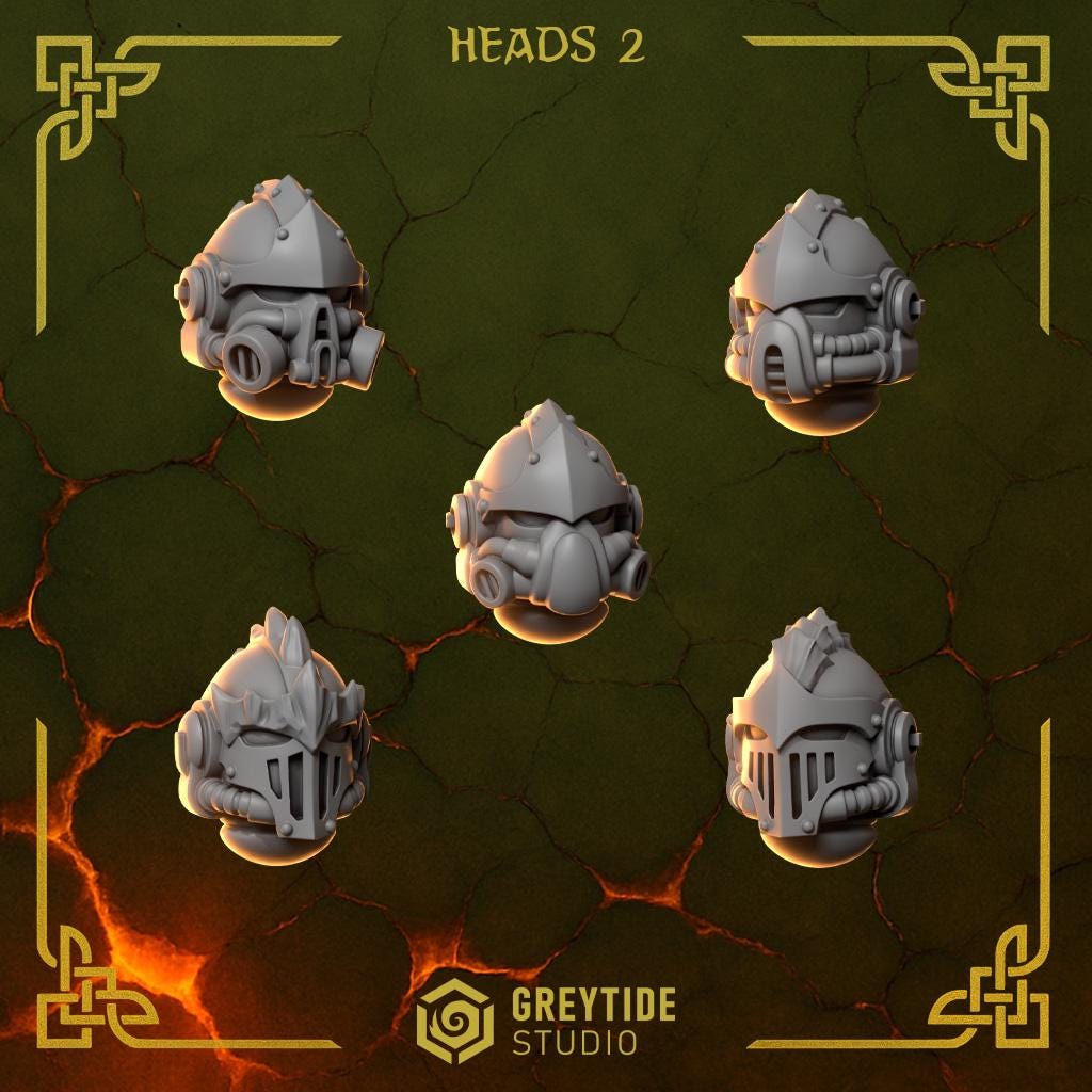 Greytide Studios Anvil Warden Heads x15