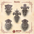 x5 Greytide Studios Crimson lords shields