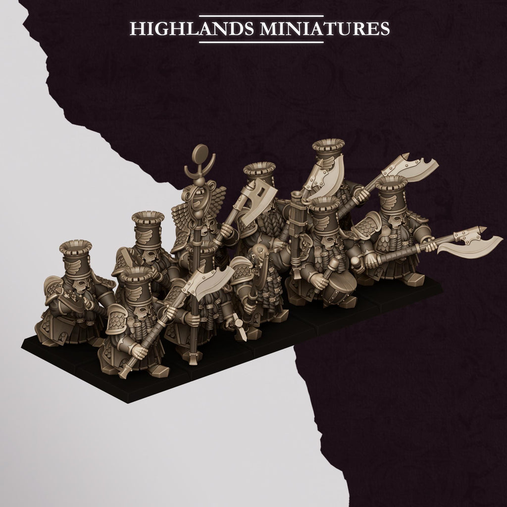 Sons of Marduk Heavy Guard with great weapons - Highlands Miniatures