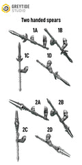 x5 Greytide Studios Crimson lords Two-handed spears