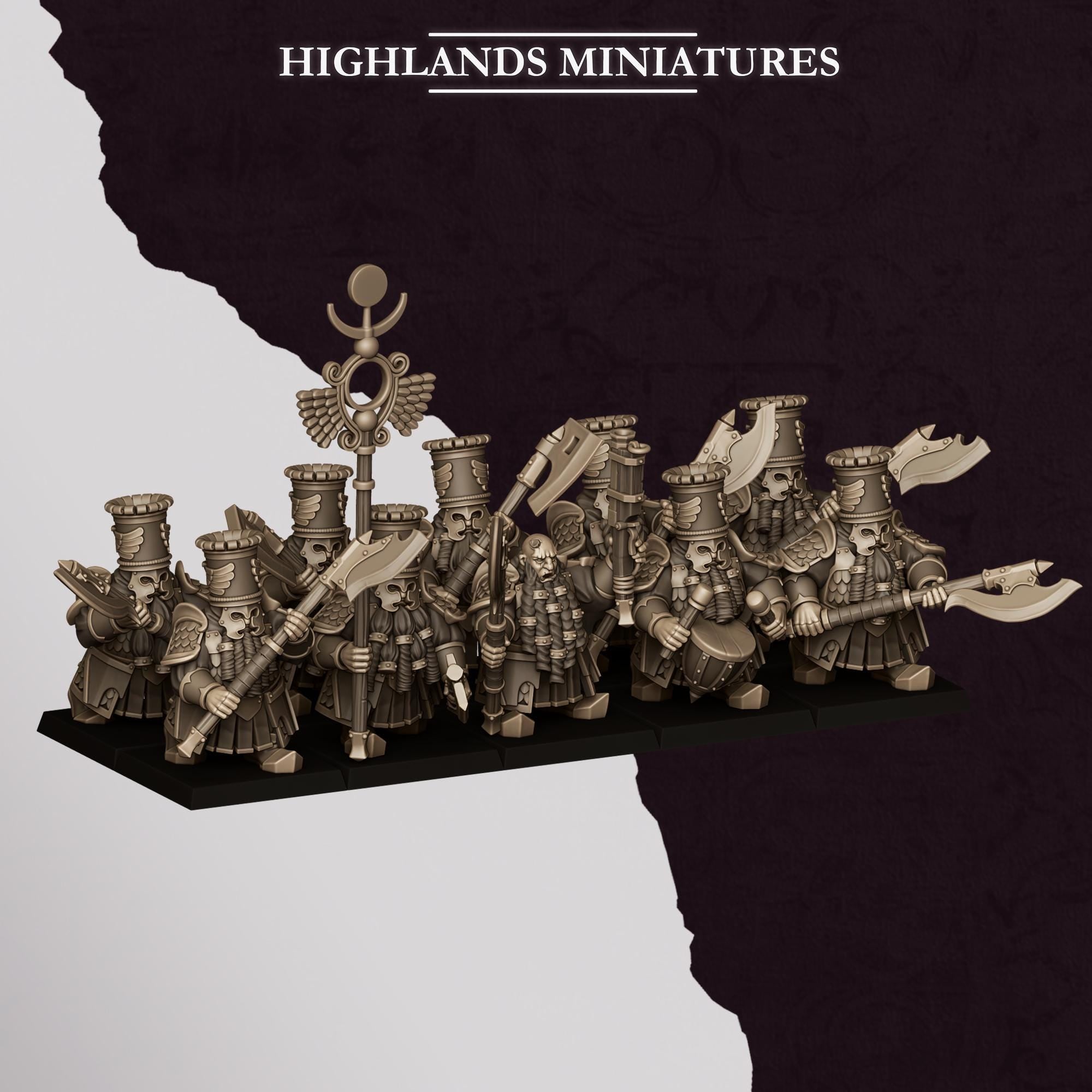 Sons of Marduk Heavy Guard with great weapons - Highlands Miniatures