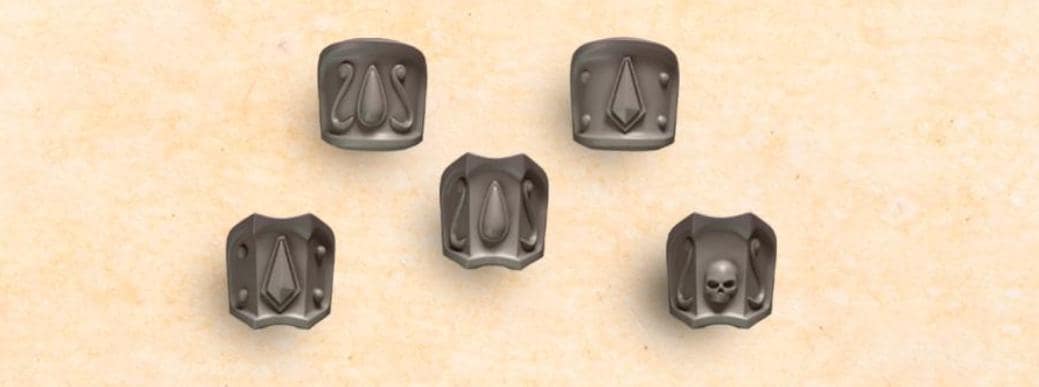 10x Greytide Studios Crimson lords Bracers