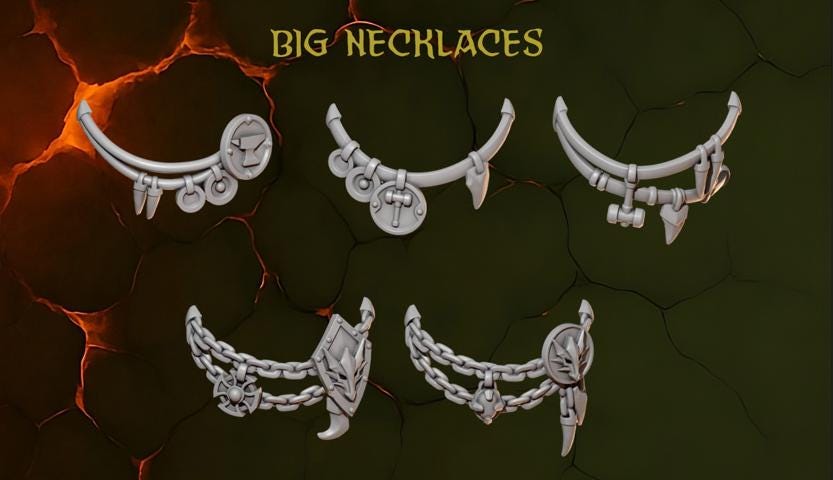 NEW Greytide Studios Anvil Warden Big armor necklaces upgrade