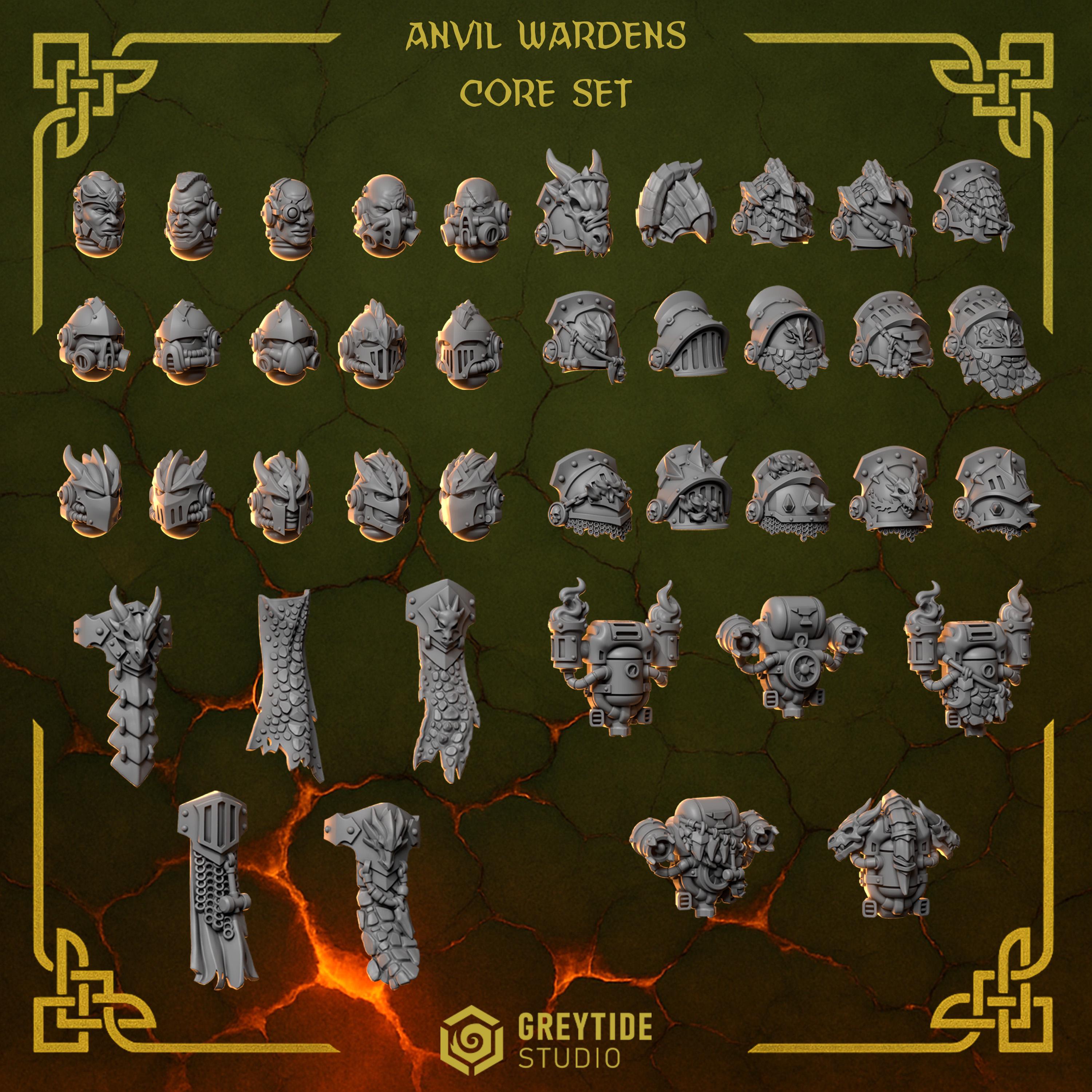 NEW Greytide Studios Anvil Warden Core set
