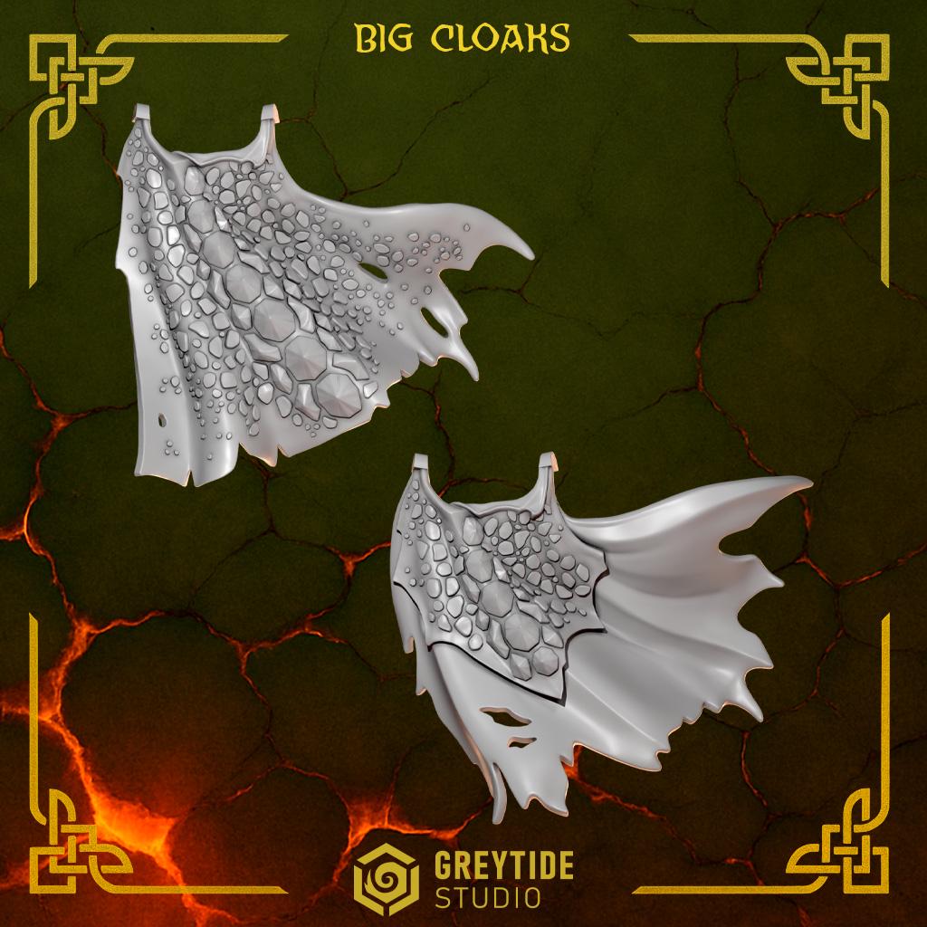 5x Greytide Studios Anvil Warden big cloaks