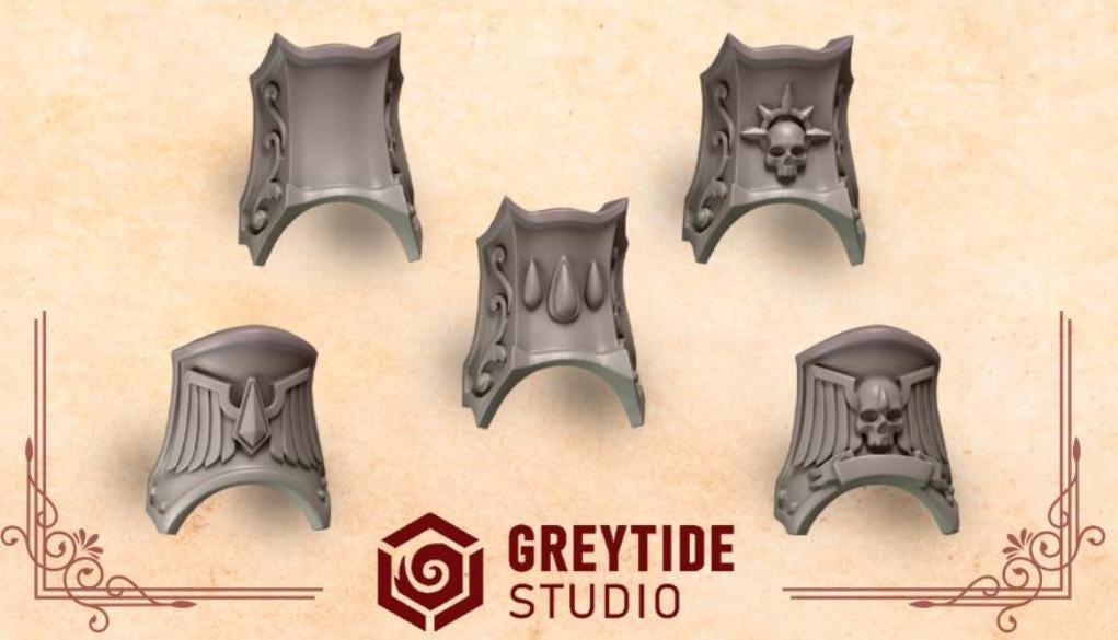 10x Greytide Studios Crimson Greaves