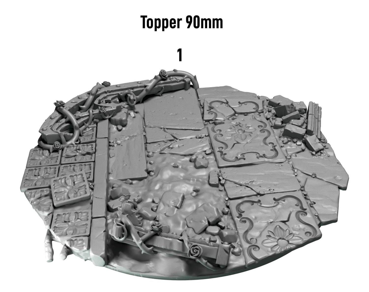 Greytide Studios Crimson lords base toppers 90mm