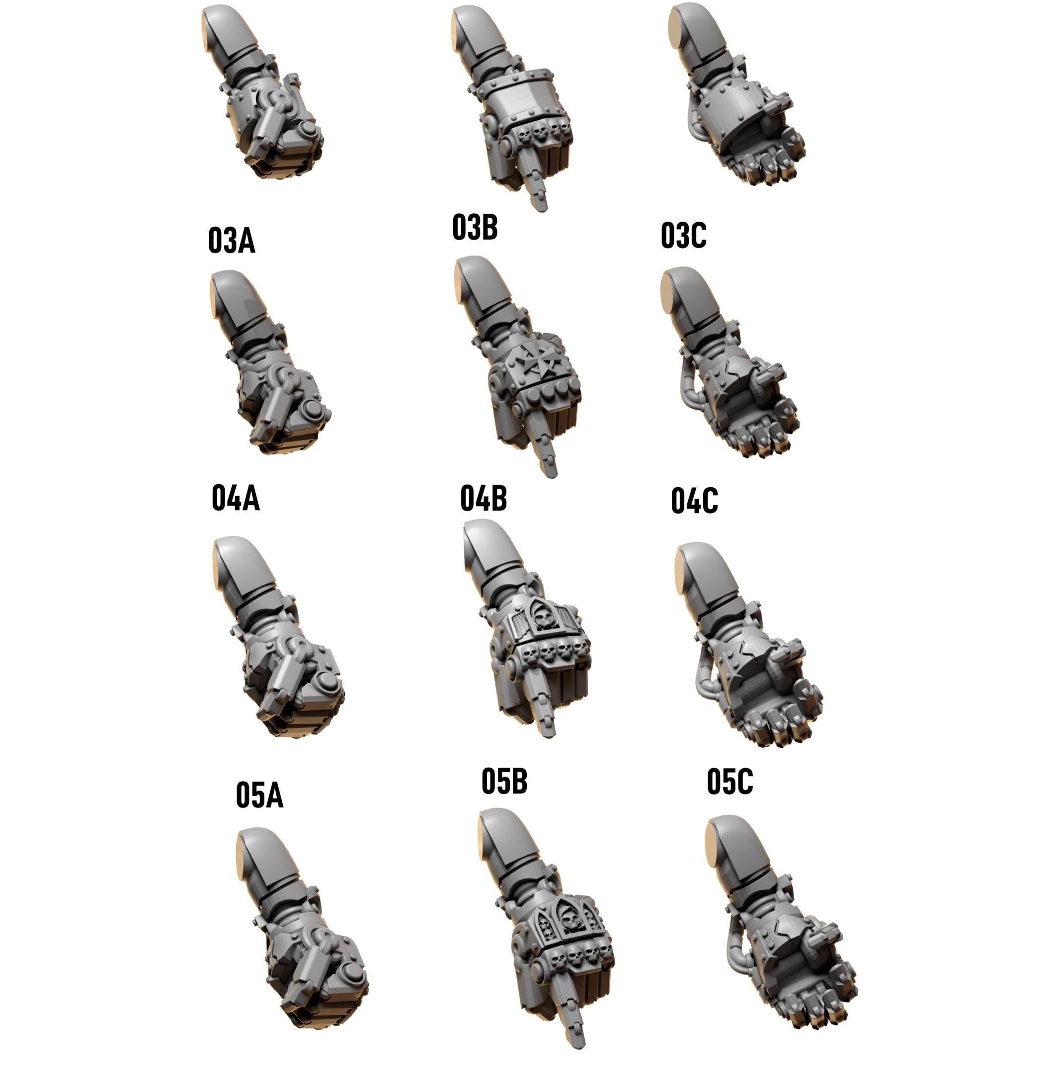 12x Greytide Studios Eternal Fists