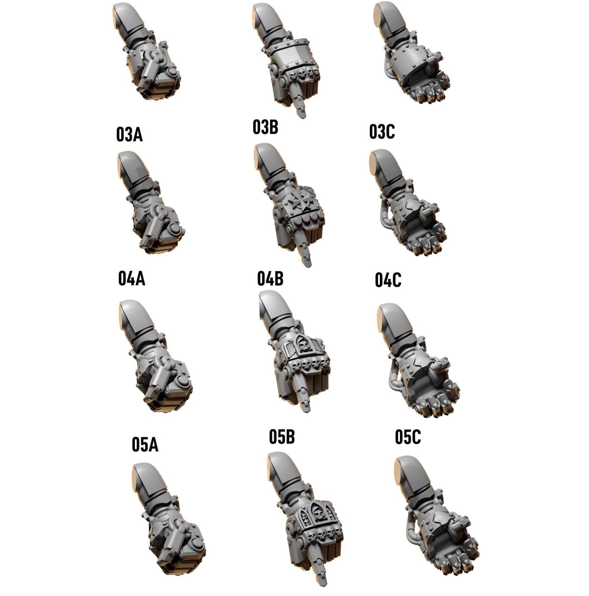 12x Greytide Studios Eternal Fists