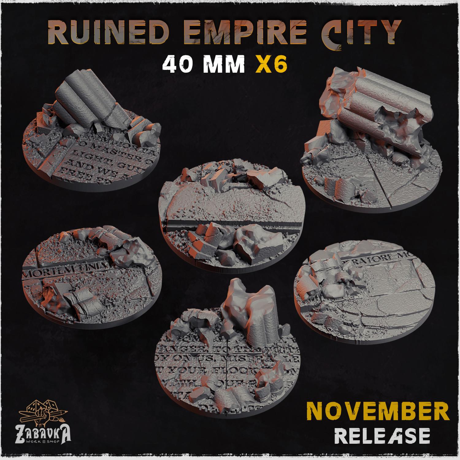 Ruined Empire City - Bases & Toppers by Zabavka Workshop