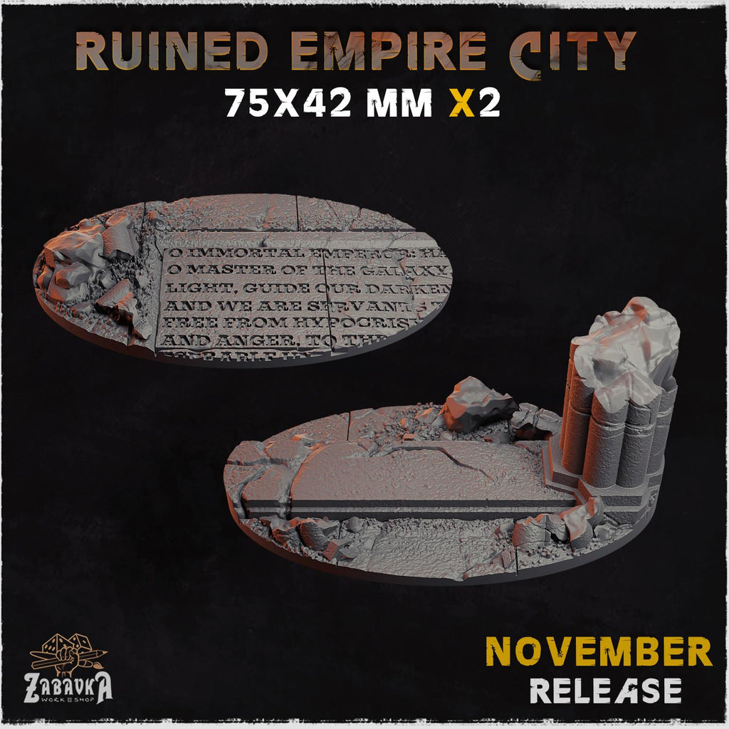 Ruined Empire City - Bases & Toppers by Zabavka Workshop