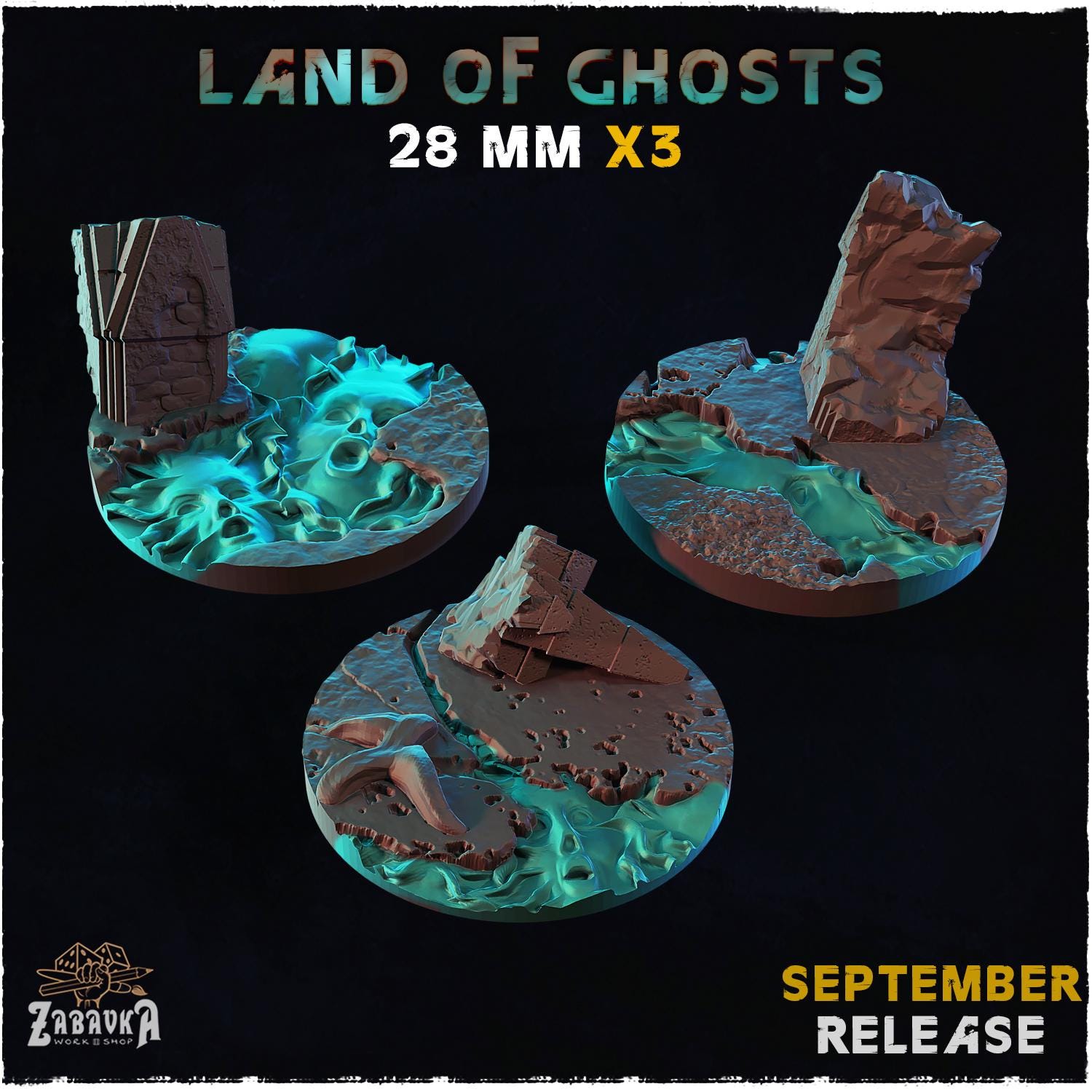 LAND OF GHOSTS - Bases & Toppers by Zabavka Workshop