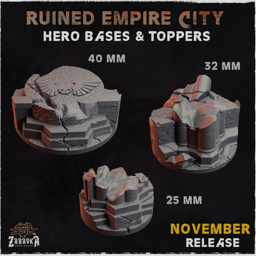 Ruined Empire City - Bases & Toppers by Zabavka Workshop