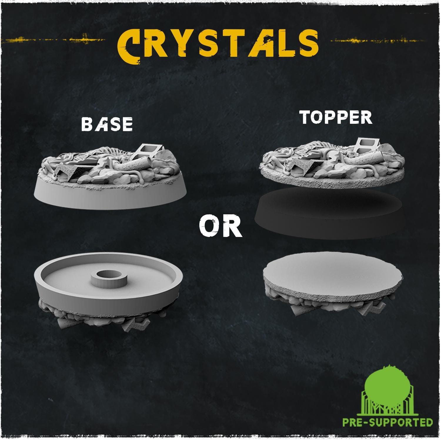 Crystals - Bases & Toppers by Zabavka Workshop