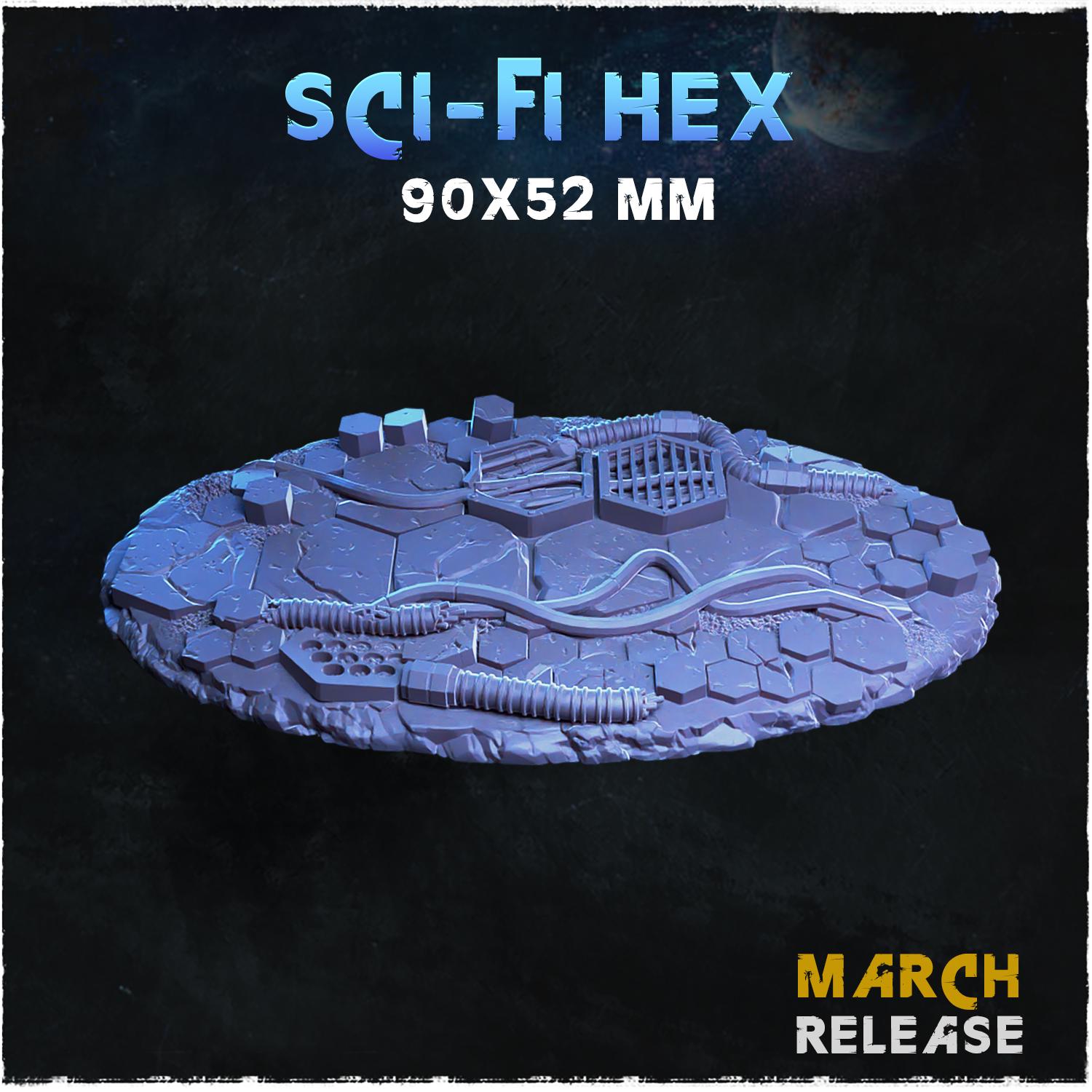 Sci fi hex - Bases & Toppers by Zabavka Workshop