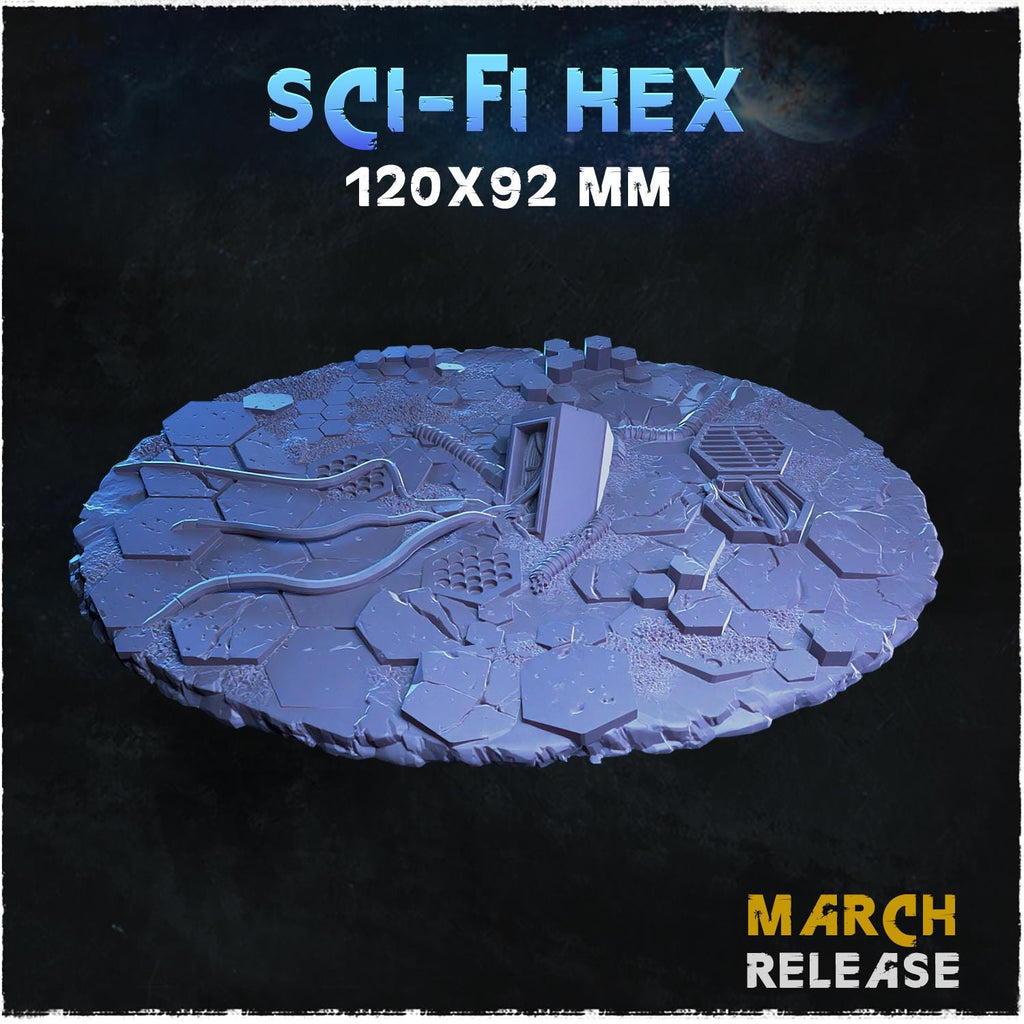 Sci fi hex - Bases & Toppers by Zabavka Workshop