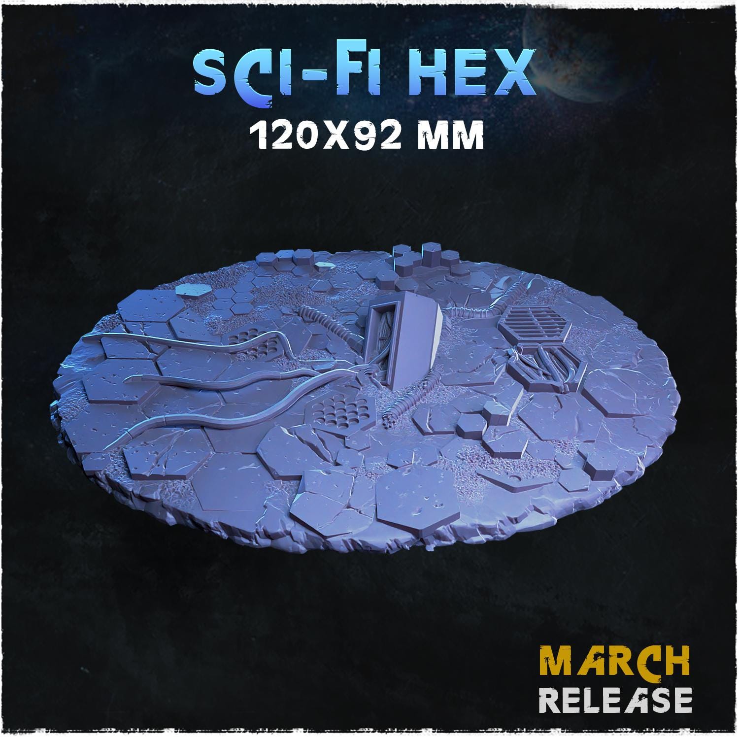 Sci fi hex - Bases & Toppers by Zabavka Workshop