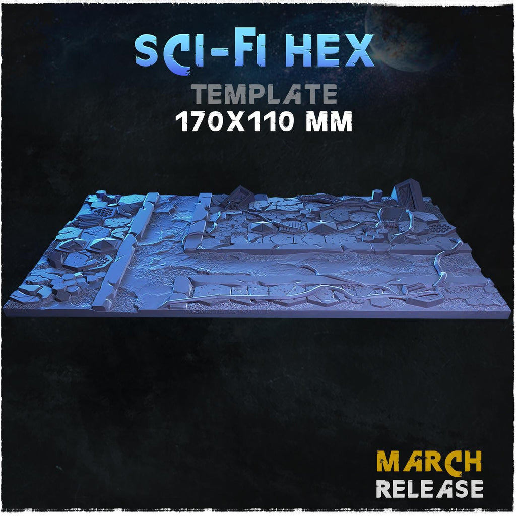 Sci fi hex - Bases & Toppers by Zabavka Workshop