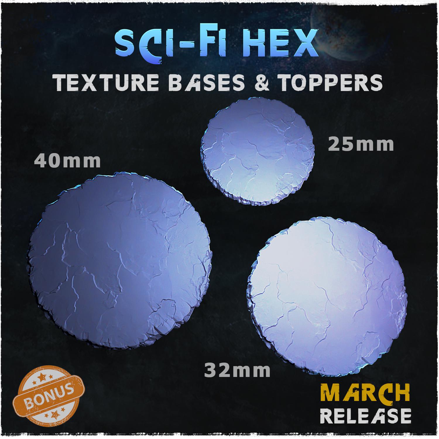 Sci fi hex - Bases & Toppers by Zabavka Workshop