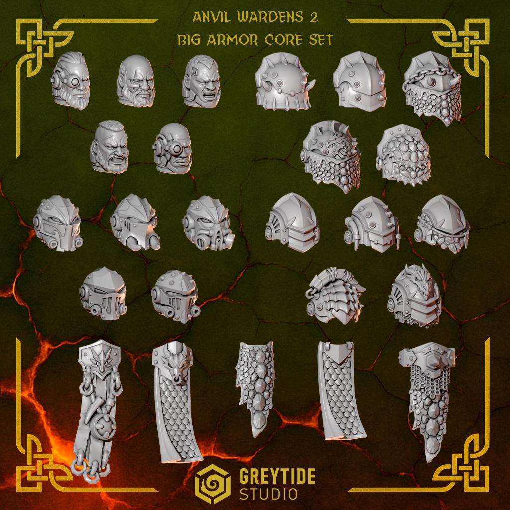 NEW Greytide Studios Anvil Warden Big Armor core set