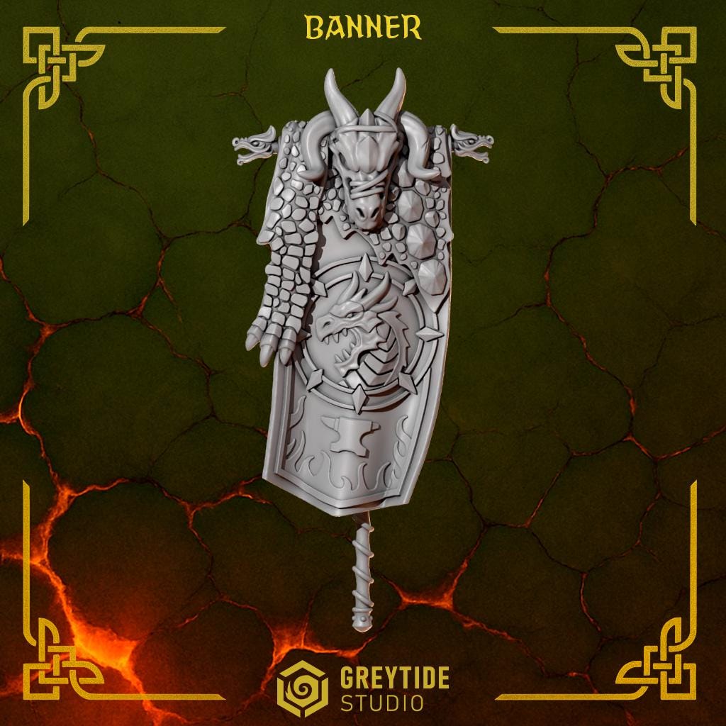 NEW Greytide Studios Anvil Warden Banners- 2 pack
