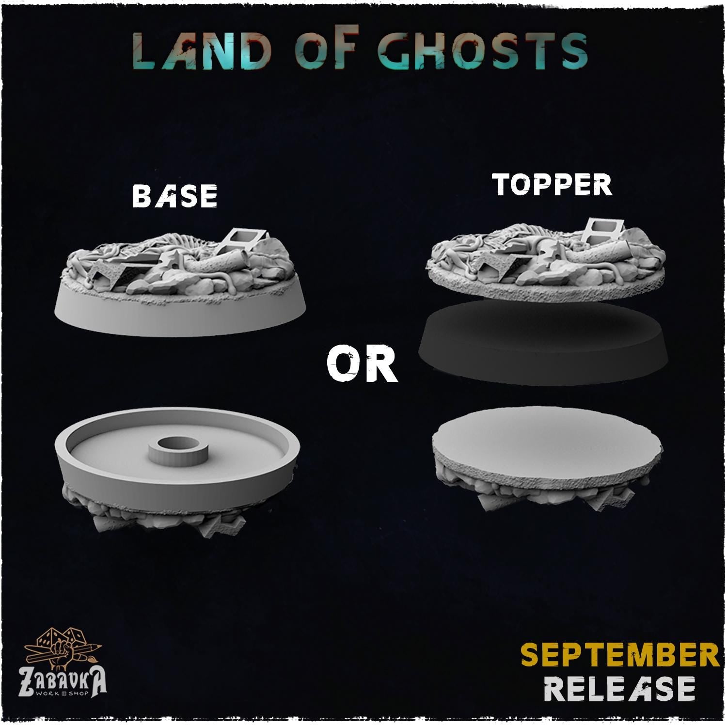 LAND OF GHOSTS - Bases & Toppers by Zabavka Workshop
